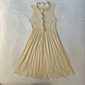 Dosa ruffle neck mesh dress size 3